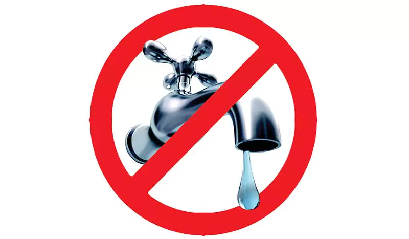 Avviso sospensione acqua